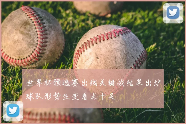 世界杯预选赛出线关键战结果出炉球队形势生变看点十足